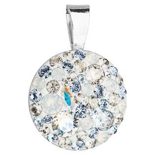 EG1081-LS Stříbrný přívěšek s kameny Crystals from Swarovski® Light Sapphire