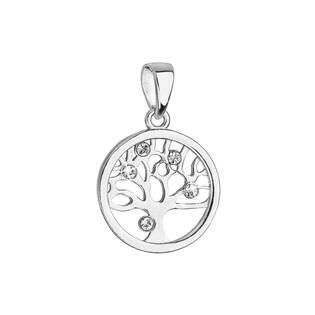EG1160 Stříbrný přívěsek se Swarovski krystaly - strom života