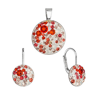 EG1277 Sada šperků s krystaly Swarovski náušnice a přívěsek