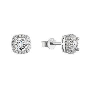 EG1890 Stříbrné náušnice AIRA moissanite
