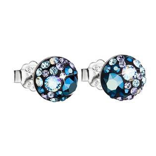 EG2008-BS Stříbrné náušnice s krystaly Crystals from Swarovski®, Blue Style