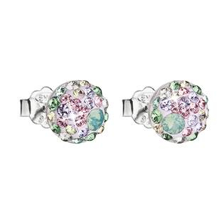 EG2008-SK Stříbrné náušnice s krystaly Crystals from Swarovski®, Sakura