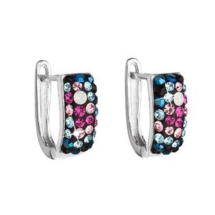 EG2009-GX Stříbrné náušnice s krystaly Crystals from Swarovski®, Galaxy