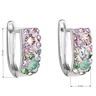 EG2009-SK Stříbrné náušnice s krystaly Crystals from Swarovski®, Sakura