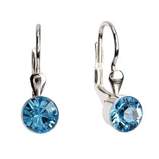 EG2015-Q Stříbrné náušnice s krystaly Crystals from Swarovski® Aqua