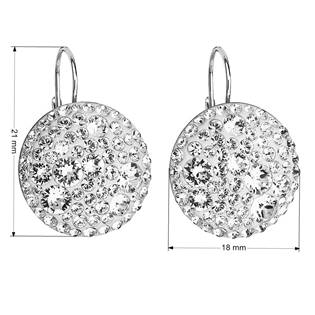 EG2026-CR Stříbrné náušnice s krystaly Crystals from Swarovski® Crystal