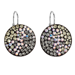 EG2026-MN Stříbrné náušnice visací s krystaly Swarovski, Moonlight