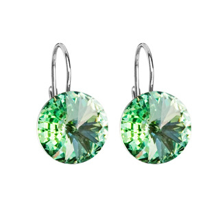 EG2036-CH Stříbrné náušnice s krystaly Crystals from Swarovski® Chrysolite