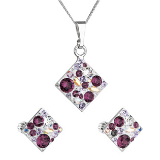 EG2243-AM Sada šperků s krystaly Swarovski, Amethyst