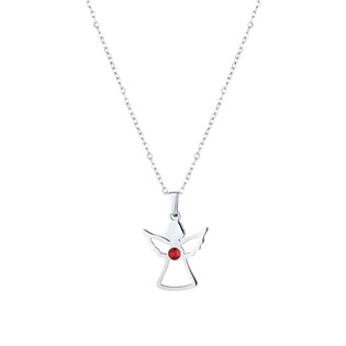 EG3018 Ocelový náhrdelník anděl se Swarovski krystalem