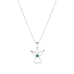 EG3023 Ocelový náhrdelník anděl se Swarovski krystalem