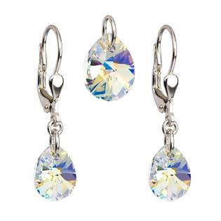 EG3032-AB Sada šperků - kapky Crystals from Swarovski® AB