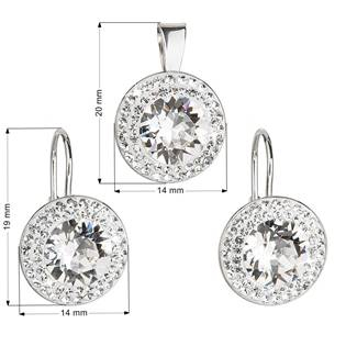 EG3049-CR Sada šperků s kameny Crystals from Swarovski® Crystal
