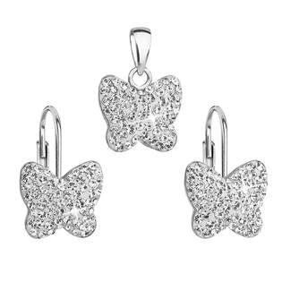 EG3059-CR Souprava stříbrných šperků s krystaly Preciosa® Crystal