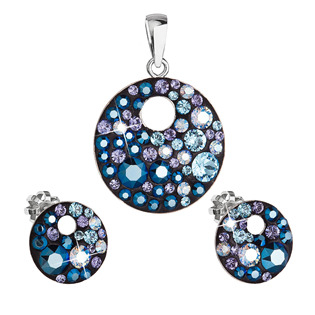 EG3066-BS Sada šperků s krystaly Swarovski, Blue Style