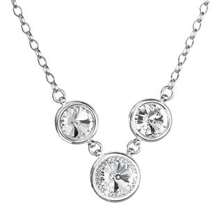 EG4013-CR Stříbrný náhrdelník s kameny Crystals from Swarovski® Crystal