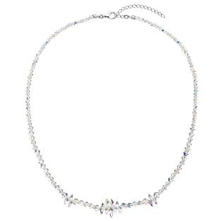 EG4040-AB Stříbrný náhrdelník s Crystals from Swarovski® AB