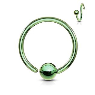 K1002G-10103 Piercing - kruh zelený