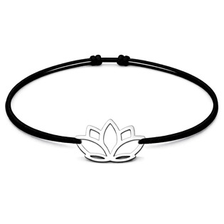 KA1006/CER Šňůrkový náramek lotus