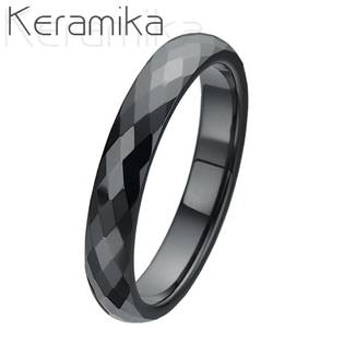 KM1002-4-46 KM1002-4 Dámský keramický snubní prsten, šíře 4 mm