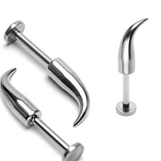 LB01078 Piercing do brady zahnutý