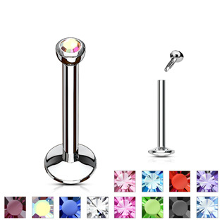LB1008-1208G Piercing do brady - labreta, zirkon 2 mm