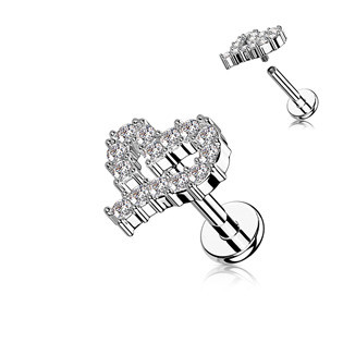 LB1109ST-1206 Piercing do brady - srdíčko