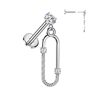 LB1165 PUSH IN Piercing do ucha - labreta
