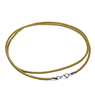 LR1145-020-50 Kožená šňůrka na krk, tl. 2 mm, délka 50 cm