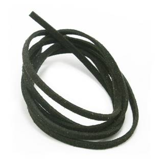 LR8001 Semišová šňůrka černá 2,5 mm, délka 100 cm