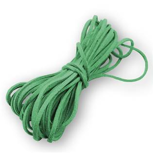 LR8001-23 Semišová šňůrka tmavě zelená - 2,5 mm, délka 100 cm