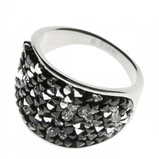 LV1001-PEP-56 Ocelový prsten s krystaly Crystals from Swarovski®, PEPPER