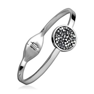LV7001-CHR Ocelový náramek s krystaly Crystals from Swarovski® LIGHT CHROME