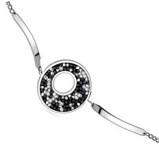 LV7002-BPE Ocelový náramek s krystaly Crystals from Swarovski® BLUE PEPPER
