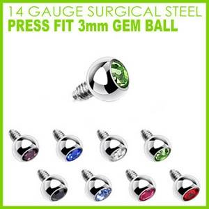 MD01029-G Microdermal závit 1,6 mm, rozměr 3 mm