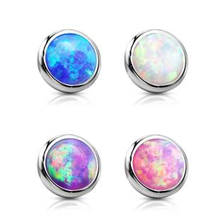MD017-04OP22 Náhradní kamínek opál k dermálu, průměr 4 mm