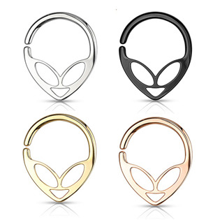 N0112-K Piercing do nosu - kruh Alien