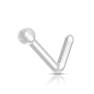 N0147 Zahnutý piercing do nosu BioFlex