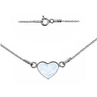 NB-0201-PB Stříbrný náramek se srdcem Crystals from Swarovski® Powder Blue
