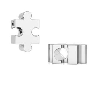 NB-8017 Stříbrný přívěšek korálek PUZZLE