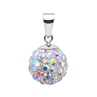 NBS002-AB Stříbrný přívěšek s krystaly Crystals from Swarovski® AB