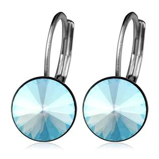 NBS08-BS Ocelové náušnice s krystaly Swarovski® BLUE SHADE