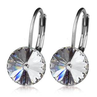 NBS08-CR Ocelové náušnice s krystaly Swarovski® CRYSTAL