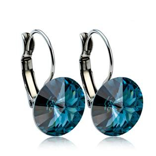 NBS12-MT Ocelové náušnice s krystaly Swarovski® 12 mm, MONTANA