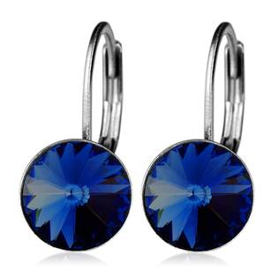NBSS08-MB Ocelové náušnice - Montana Blue, 8 mm