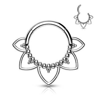NS0033-ST Ocelový piercing do nosu - septum
