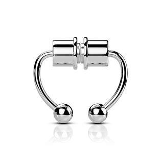 NS0048-ST Falešný septum piercing do nosu