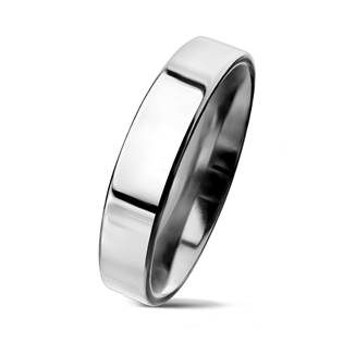 NSS3004-4-55 Lesklý prsten chirurgická ocel, šíře 4 mm