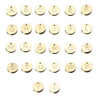 OK1421-S Drobný ocelový přívěšek - kolečko - iniciála