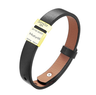 OPA237 Personalizovaný pánský kožený náramek